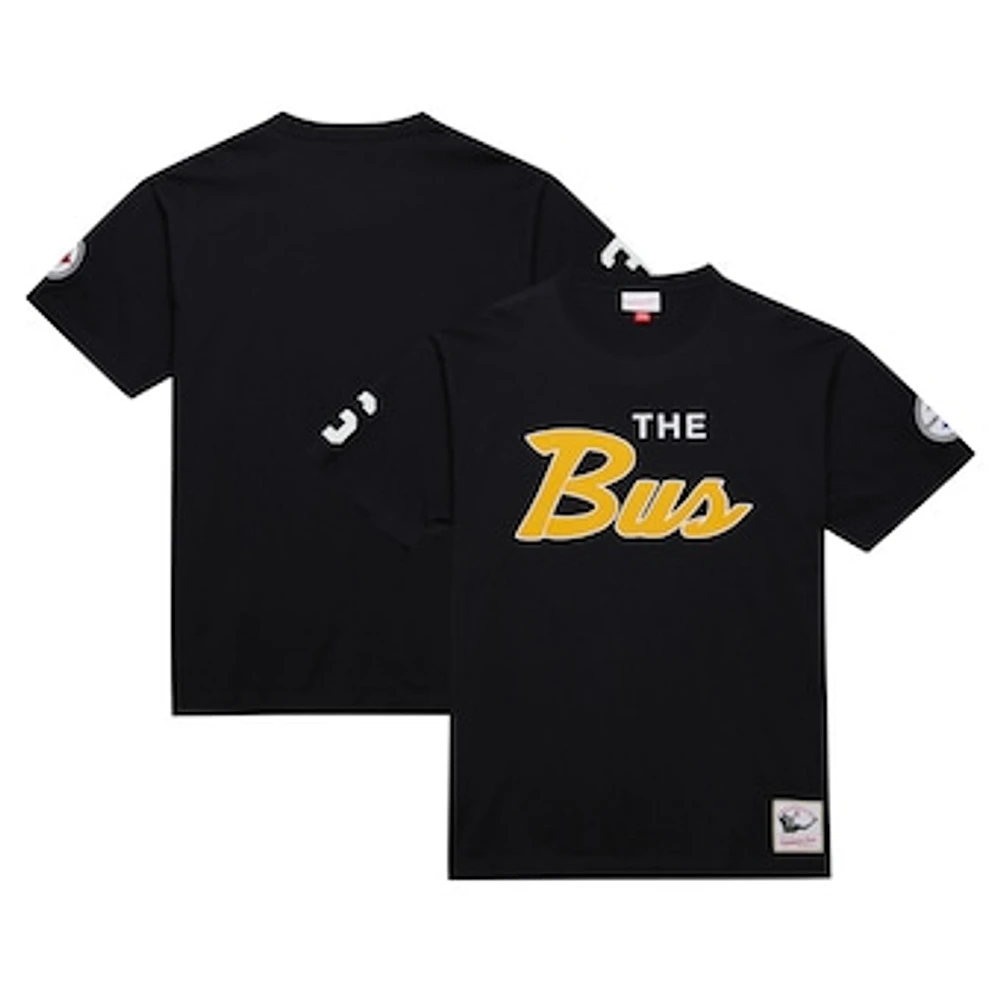 Men's Mitchell & Ness Jerome Bettis Black Pittsburgh Steelers Retired Player Nickname T-Shirt