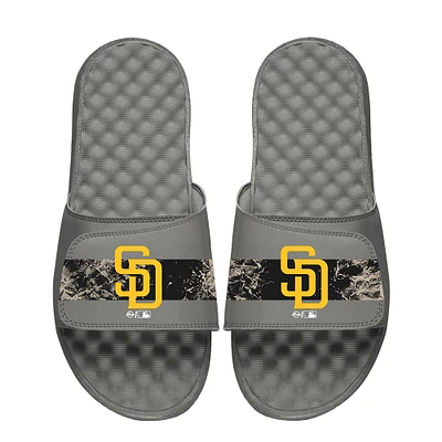 Youth  ISlide Gray San Diego Padres Distressed Slide Sandals