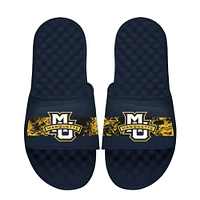 Youth  ISlide Navy Marquette Golden Eagles Distressed Slide Sandals