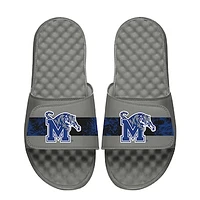 Youth  ISlide Gray Memphis Tigers Distressed Slide Sandals