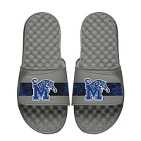 Youth  ISlide Gray Memphis Tigers Distressed Slide Sandals