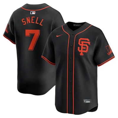 Men's Nike Blake Snell Black San Francisco Giants Alternate Limited Jersey