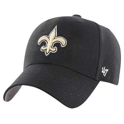 Men's '47 Black New Orleans Saints MVP Adjustable Hat