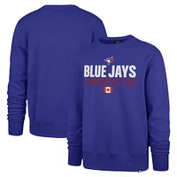 Men's '47 Royal Toronto Blue Jays Homer Headline Pullover Sweatshirt