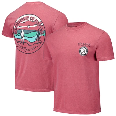 Unisex Crimson Alabama Tide Scenic Comfort Colors T-Shirt