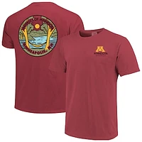 Unisex Maroon Minnesota Golden Gophers Scenic Comfort Colors T-Shirt