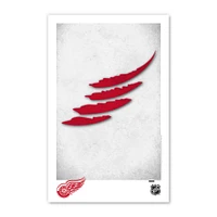 Detroit Red Wings 11" x 17" Minimalist Logo Poster Print