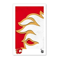 Calgary Flames 11" x 17" Minimalist Logo Poster Print