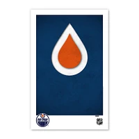 Edmonton Oilers 11" x 17" Minimalist Logo Poster Print