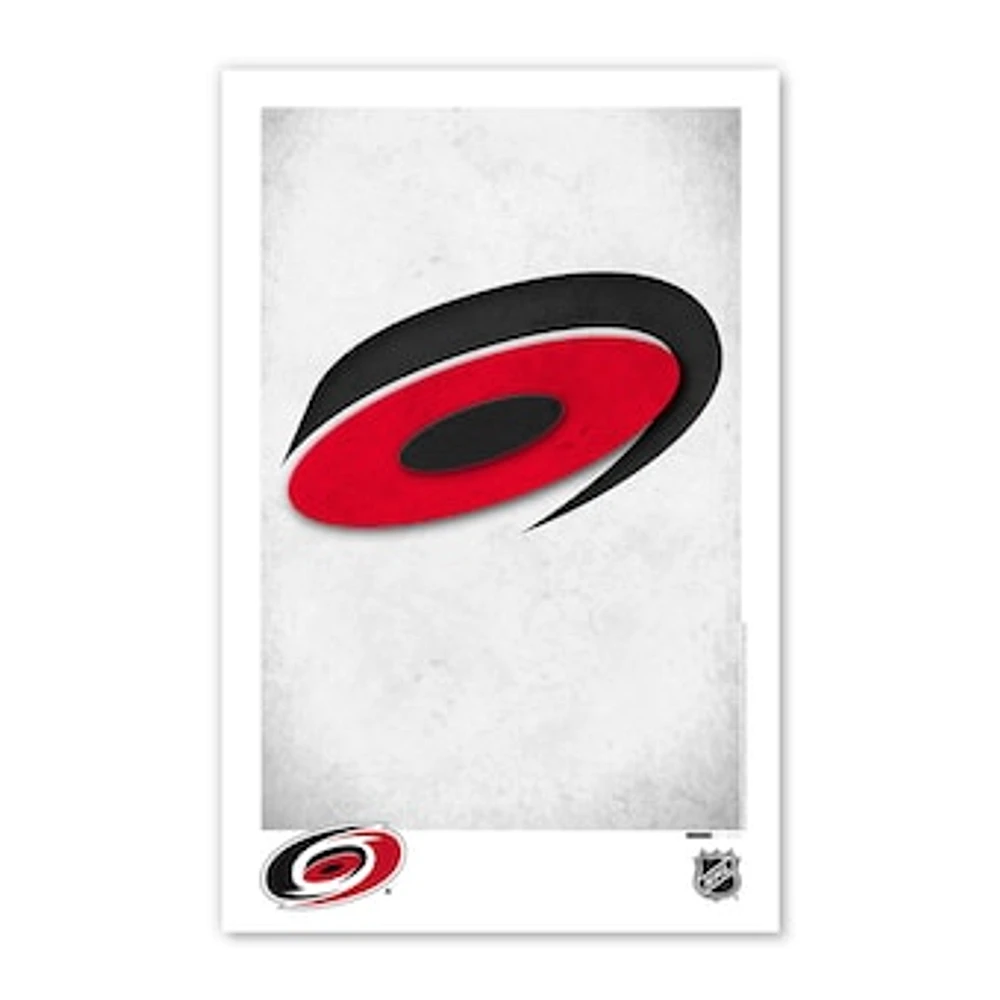 Carolina Hurricanes 11" x 17" Minimalist Logo Poster Print