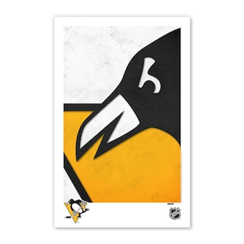 Pittsburgh Penguins 11" x 17" Minimalist Logo Poster Print