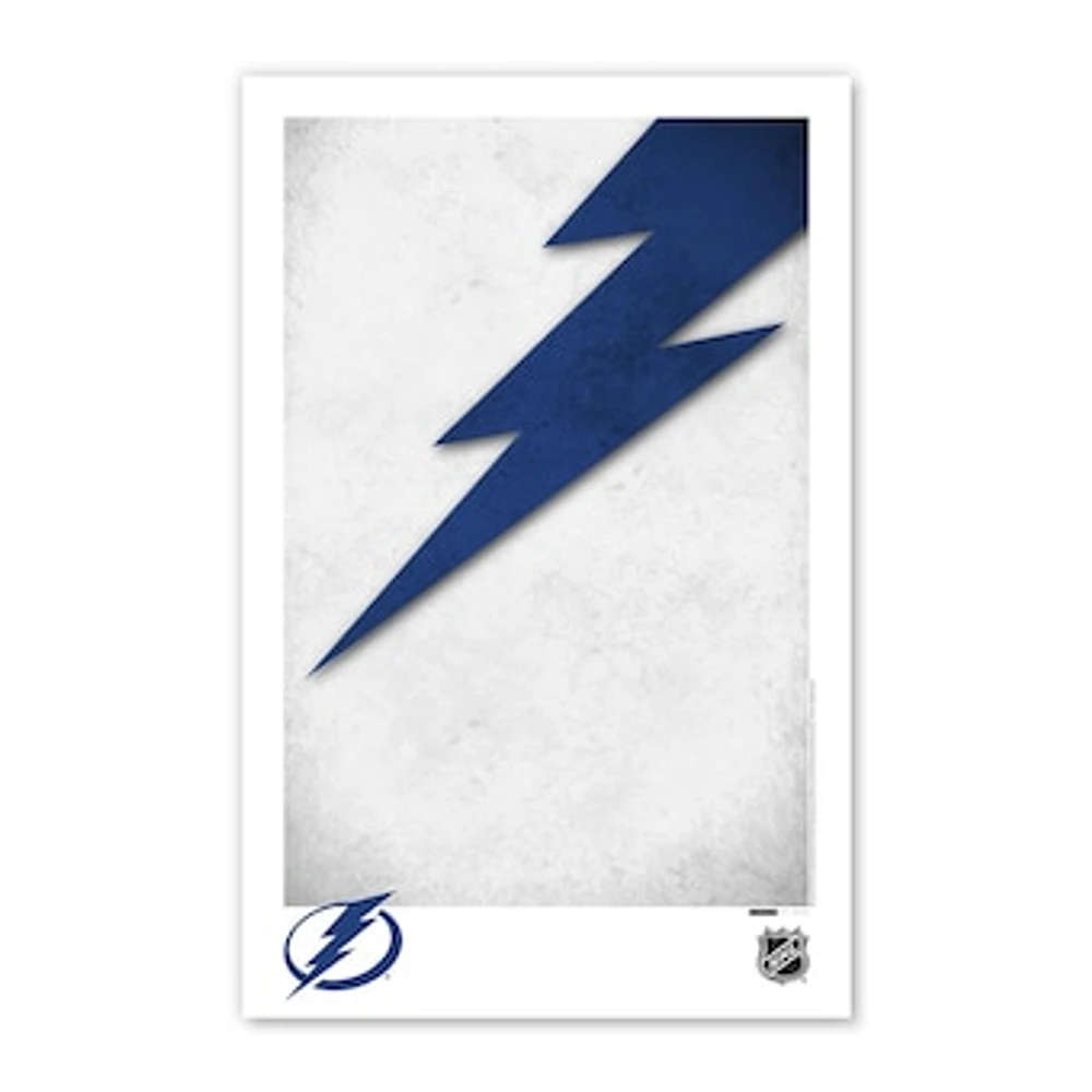 Tampa Bay Lightning 11" x 17" Minimalist Logo Poster Print