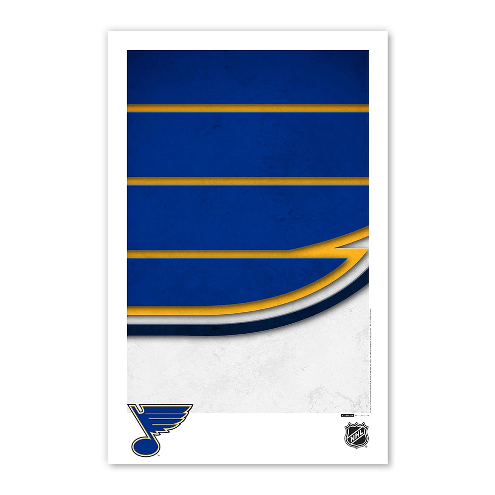 St. Louis Blues 11" x 17" Minimalist Logo Poster Print