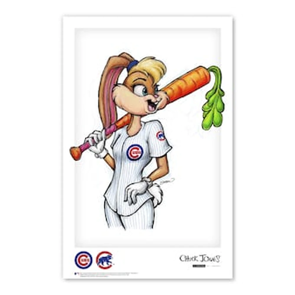 Lola Bunny Chicago Cubs Looney Tunes 11" x 17" Poster Print