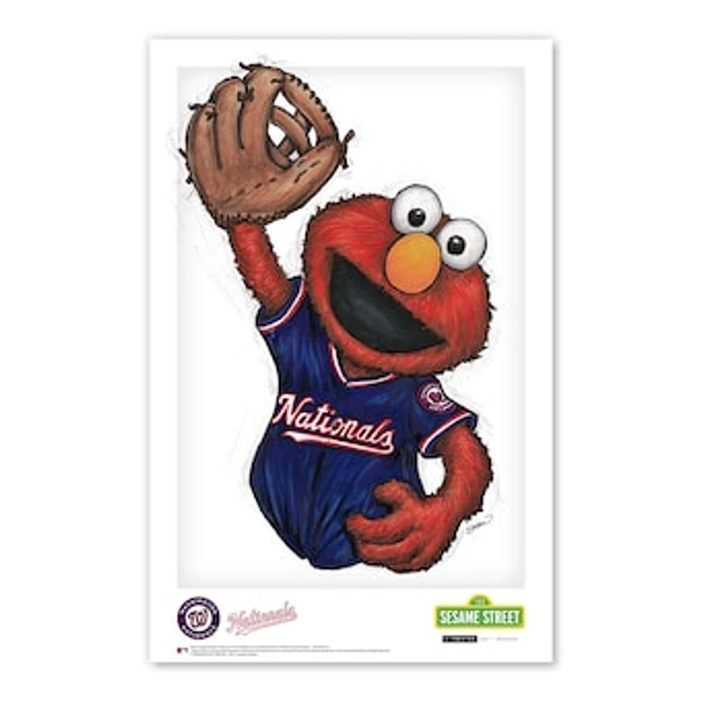 Elmo Washington Nationals Sesame Street 11" x 17" Poster Print