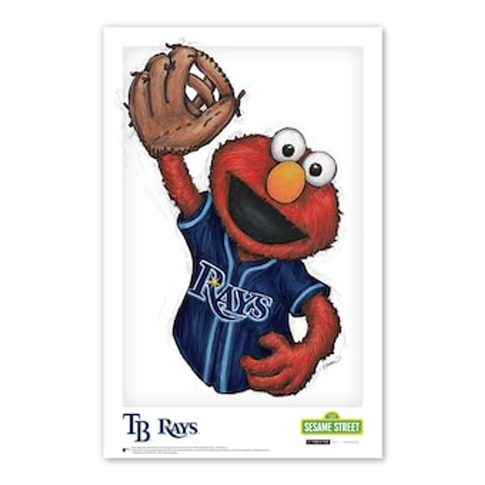 Elmo Tampa Bay Rays Sesame Street 11" x 17" Poster Print