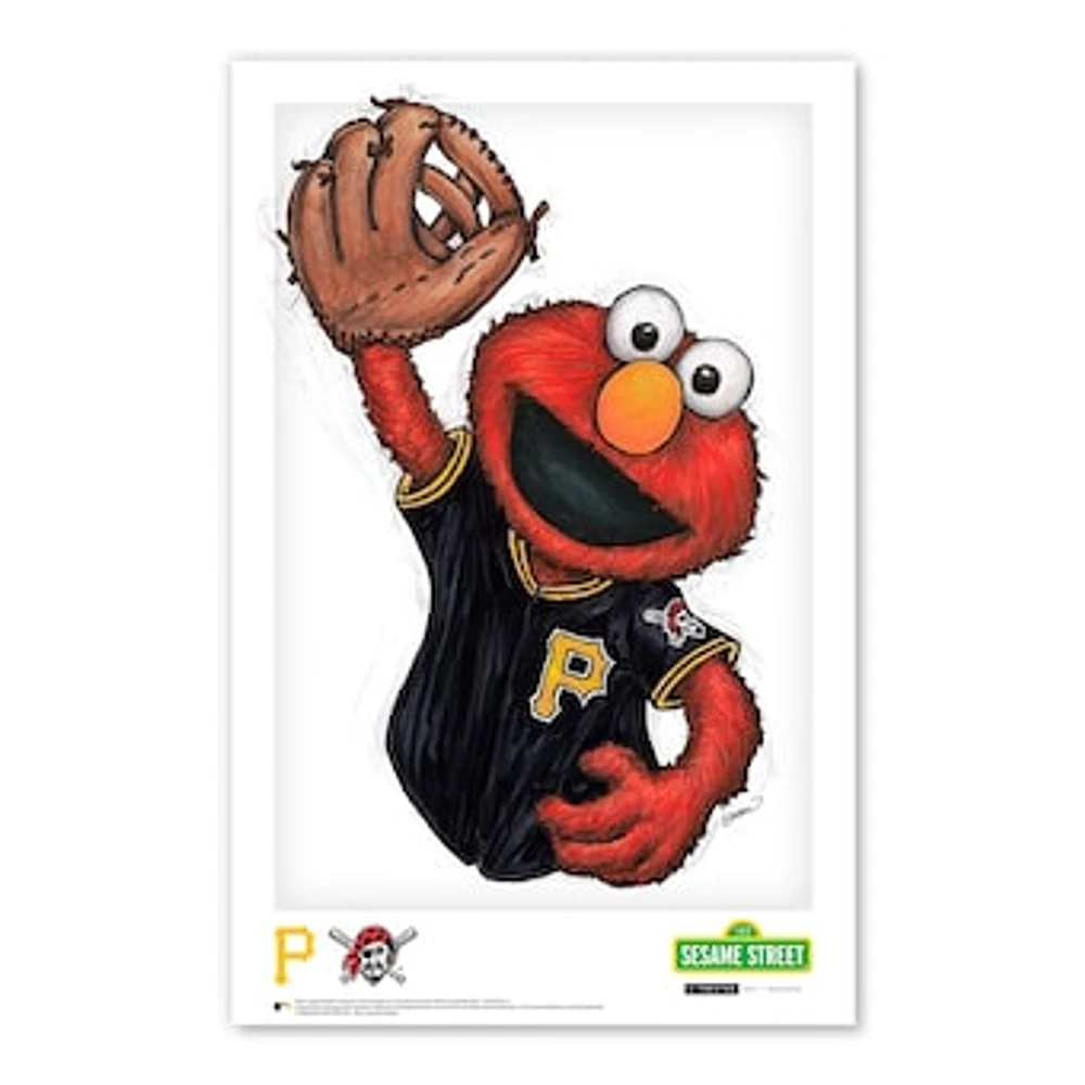 Elmo Pittsburgh Pirates Sesame Street 11" x 17" Poster Print