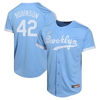 Youth Nike Jackie Robinson Light Blue Brooklyn Dodgers Cooperstown Collection Limited Player Jersey