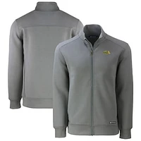 Men's Cutter & Buck Gray NDSU Bison Roam Eco Recycled Full-Zip Sweatshirt