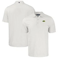 Men's Cutter & Buck White NDSU Bison Pike Eco Symmetry Print Stretch Recycled Polo
