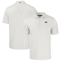 Men's Cutter & Buck White NDSU Bison Pike Eco Symmetry Print Stretch Recycled Polo
