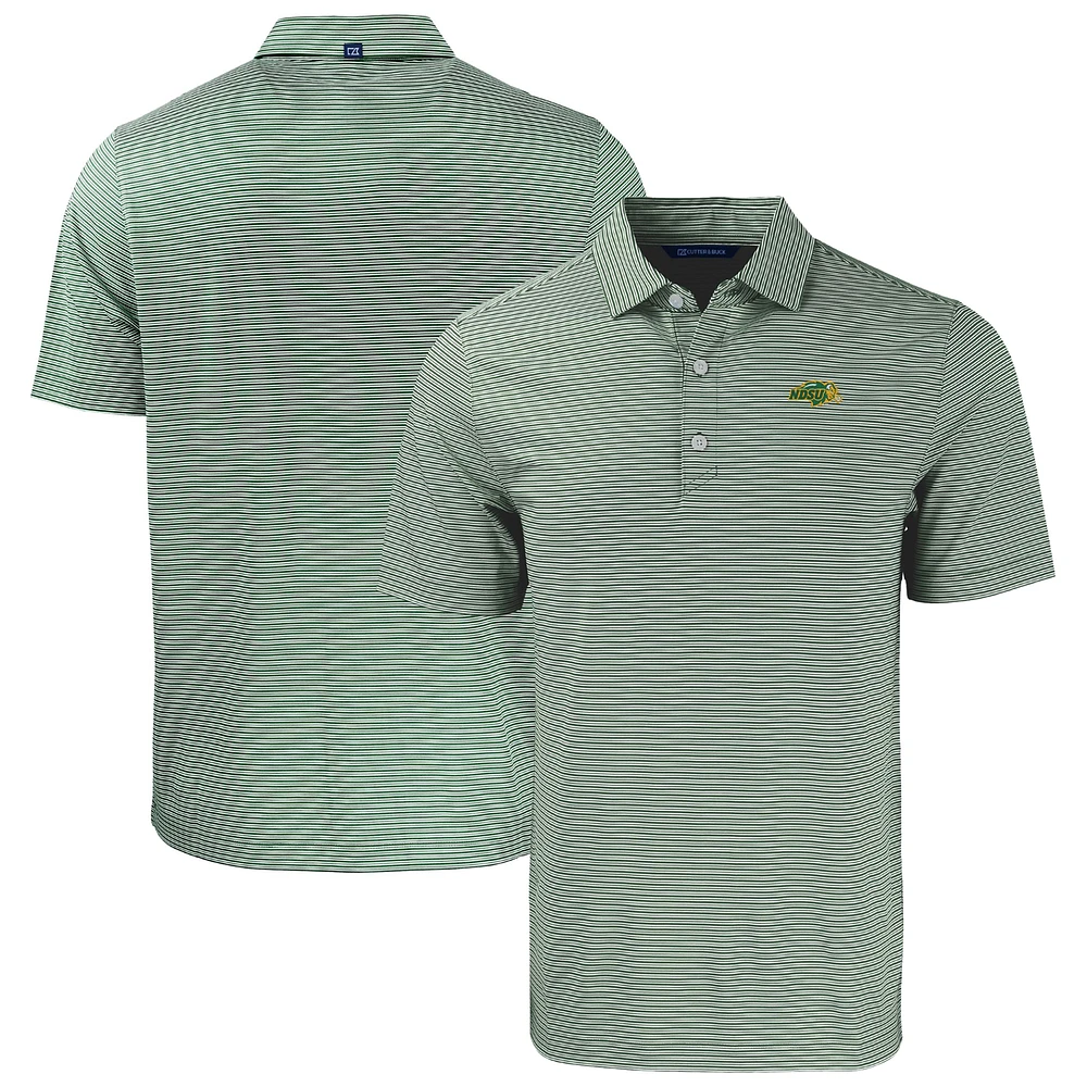 Men's Cutter & Buck NDSU Bison Forge Eco Double Stripe Stretch Recycled Polo
