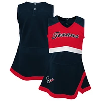 Girls Infant Navy Houston Texans Cheer Captain Jumper Dress