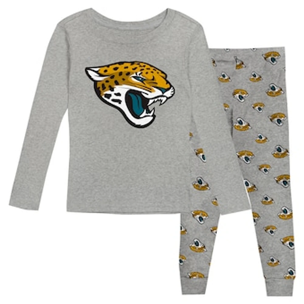 Youth Jacksonville Jaguars Long Sleeve T-Shirt and Pants Sleep Set