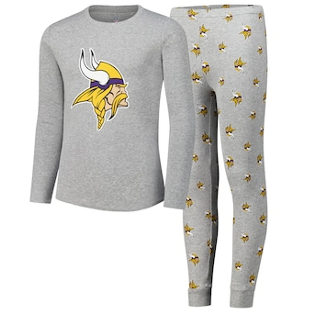 Youth Minnesota Vikings Long Sleeve T-Shirt and Pants Sleep Set