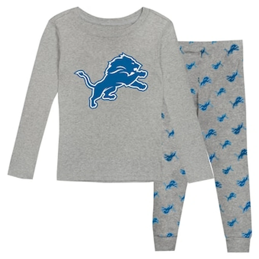 Youth Detroit Lions Long Sleeve T-Shirt and Pants Sleep Set