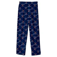 Youth Navy Houston Texans Team Color Printed Pajama Pants