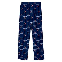 Youth Navy Houston Texans Team Color Printed Pajama Pants