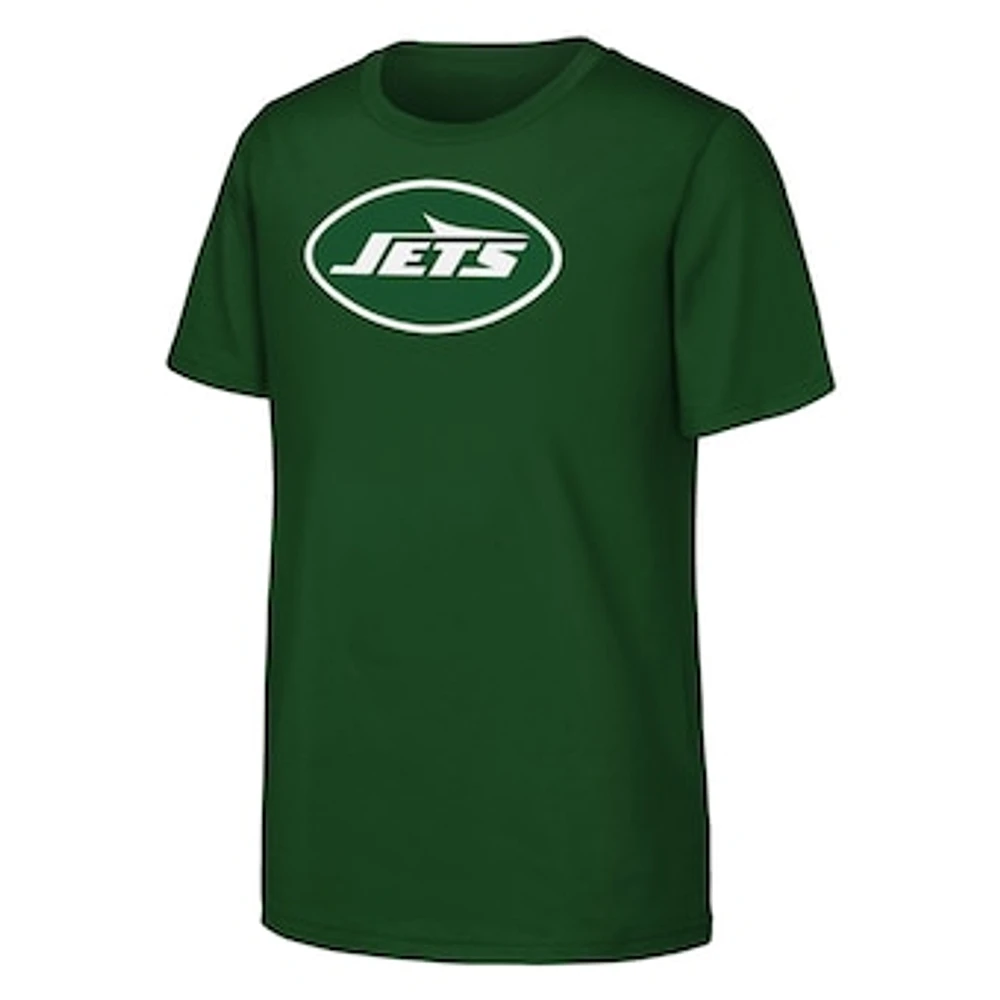 Youth  Green New York Jets Primary Logo T-Shirt