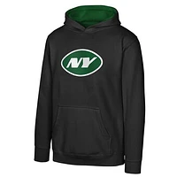 Youth Black New York Jets Prime Pullover Hoodie