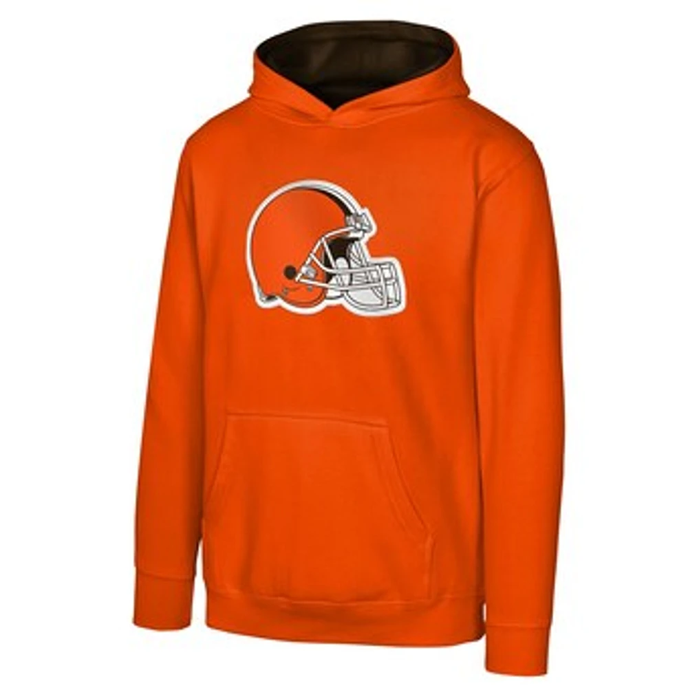 Youth Orange Cleveland Browns Prime Pullover Hoodie