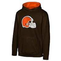 Youth Brown Cleveland Browns Prime Pullover Hoodie