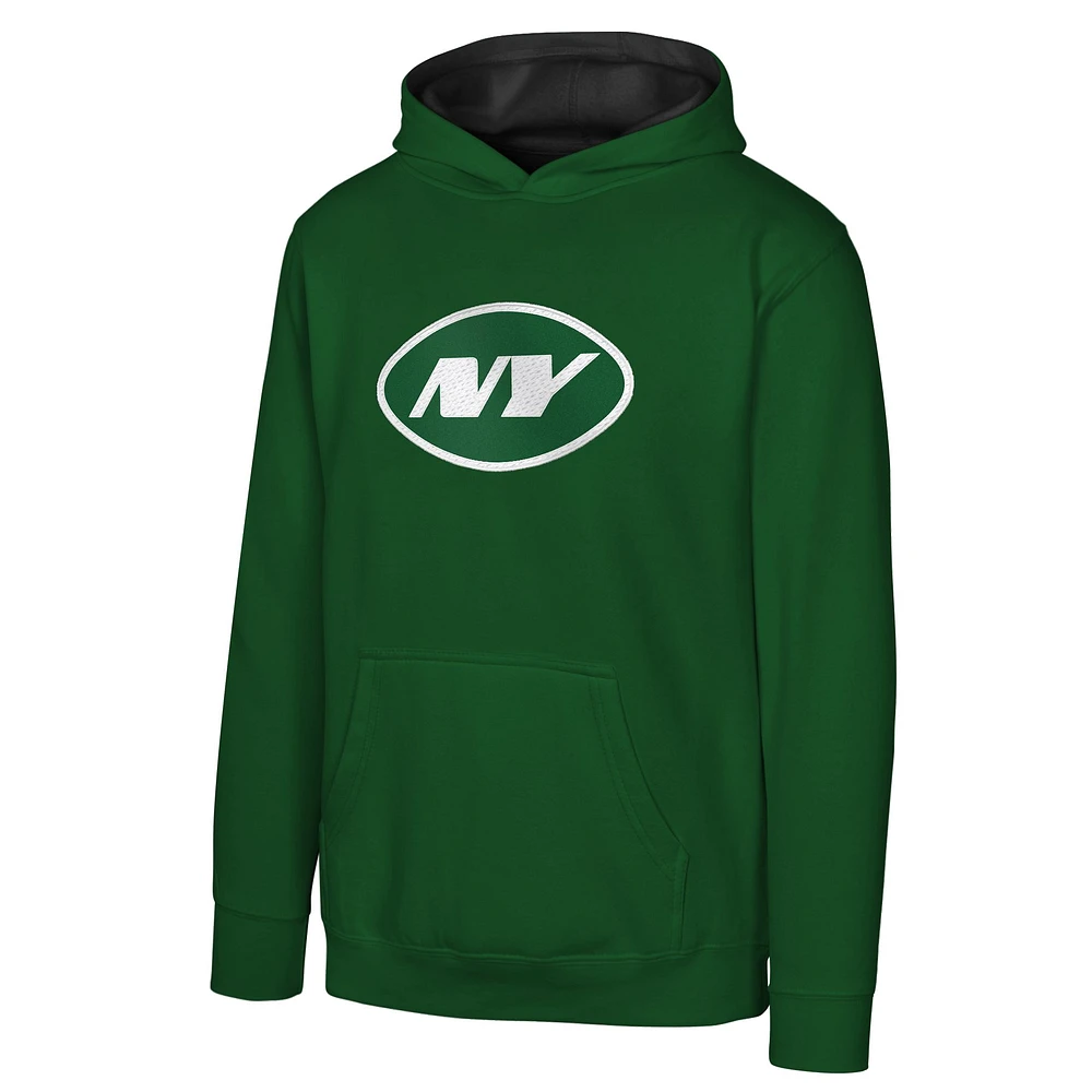 Youth Green New York Jets Prime Pullover Hoodie