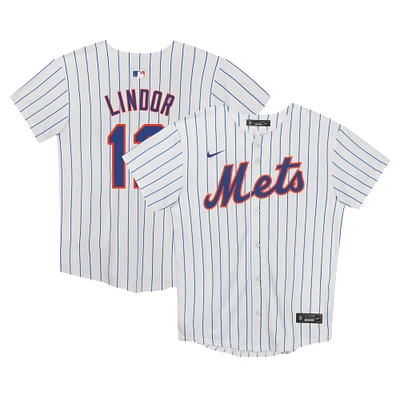 Preschool Nike Francisco Lindor White New York Mets Home Game Jersey