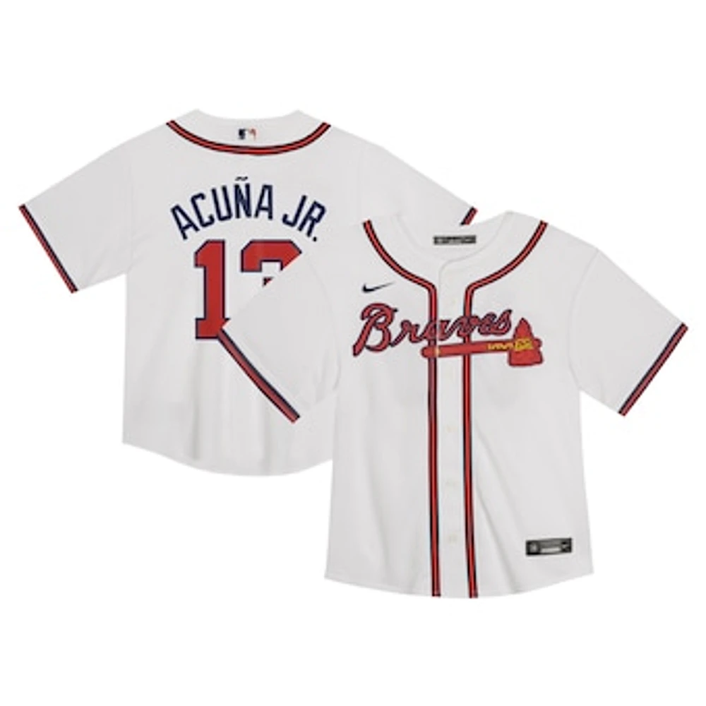 Toddler Nike Ronald Acuña Jr. White Atlanta Braves  Game Jersey