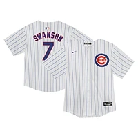 Toddler Nike Dansby Swanson White Chicago Cubs  Game Jersey