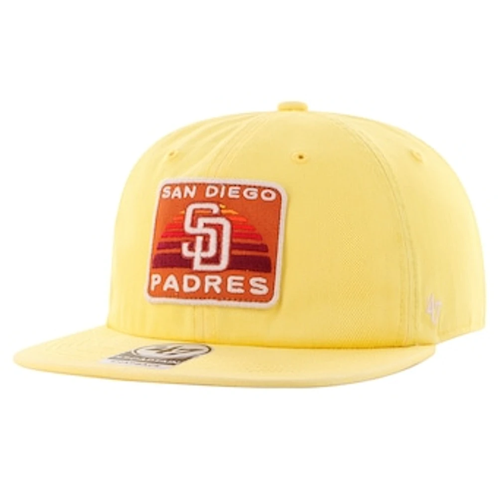 Men's '47 Gold San Diego Padres Cypress Captain Snapback Hat