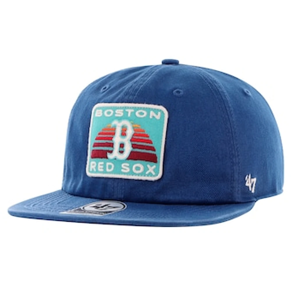 Men's '47 Navy Boston Red Sox Cypress Captain Snapback Hat