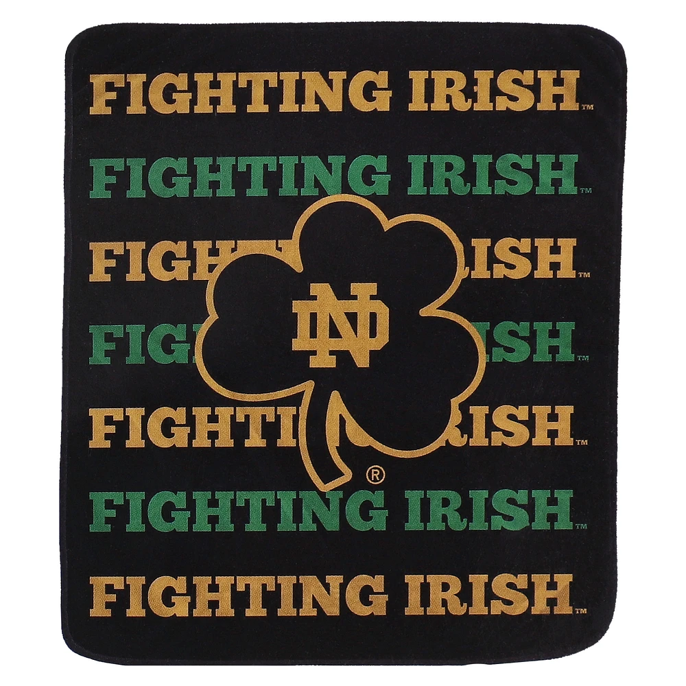 Pegasus Notre Dame Fighting Irish 60'' x 70'' Logo Wordmark Plush Blanket