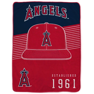 Pegasus Los Angeles Angels 60” x 80” Hat Stripes Throw Blanket