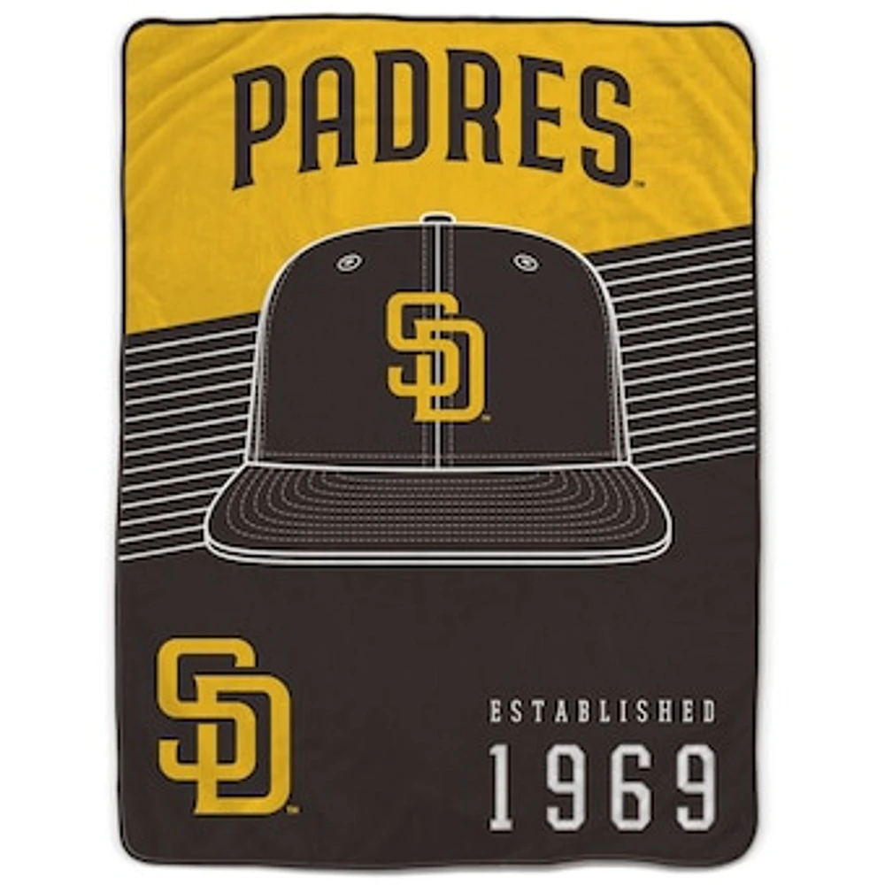 Pegasus San Diego Padres 60” x 80” Hat Stripes Throw Blanket