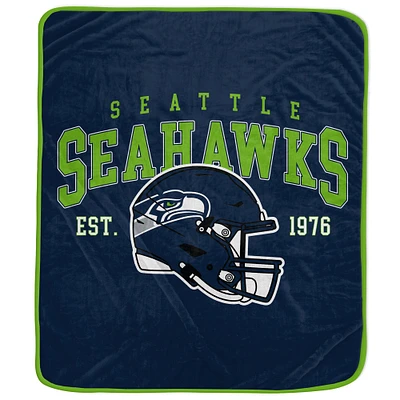 Pegasus  Seattle Seahawks Vintage Arch Ultra Soft 50" x 60" Blanket