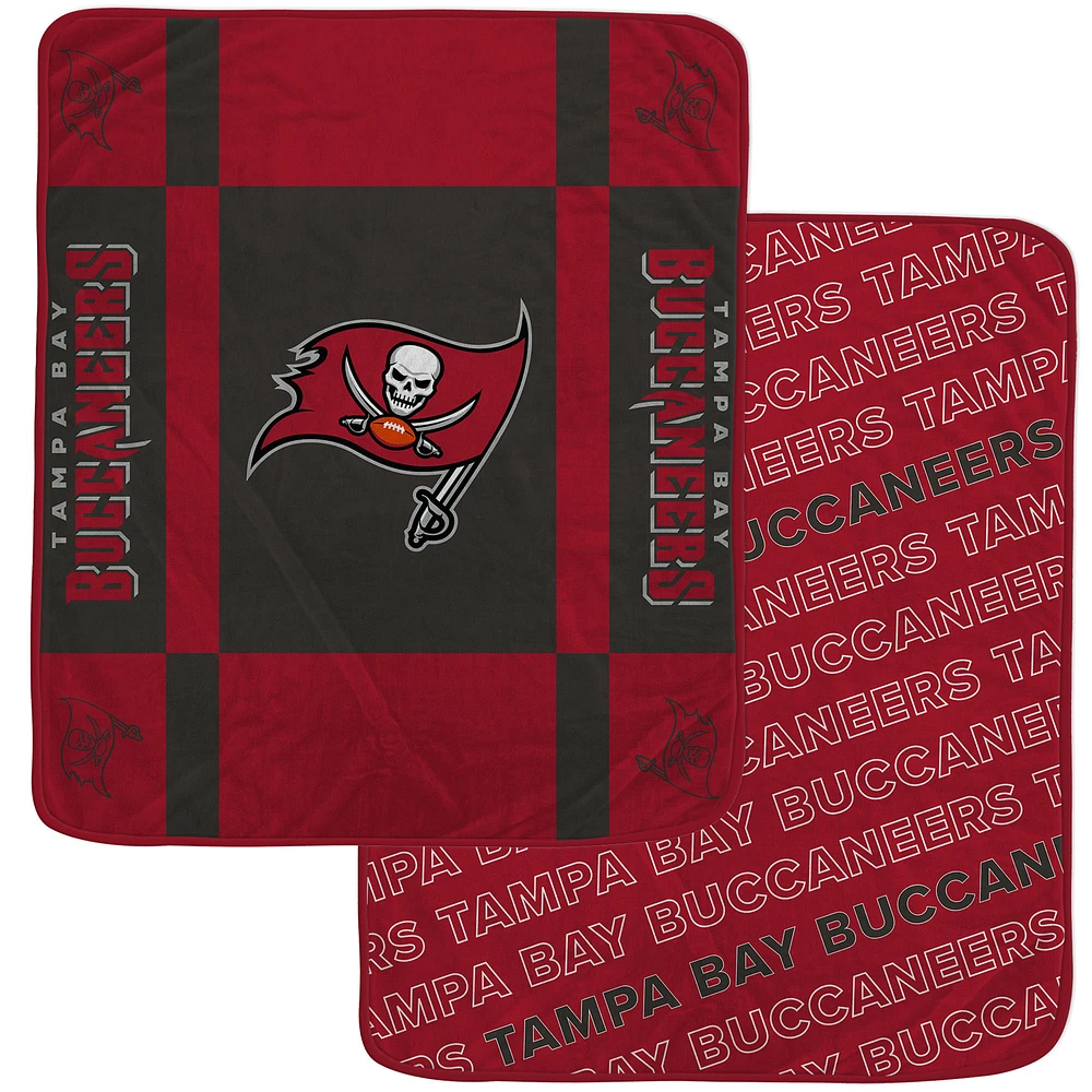 Pegasus  Tampa Bay Buccaneers 60” x 70” Reverse Block Double-Sided Ultra Cozy Blanket