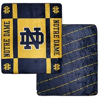 Pegasus  Notre Dame Fighting Irish 60” x 70” Reverse Block Double-Sided Ultra Cozy Blanket