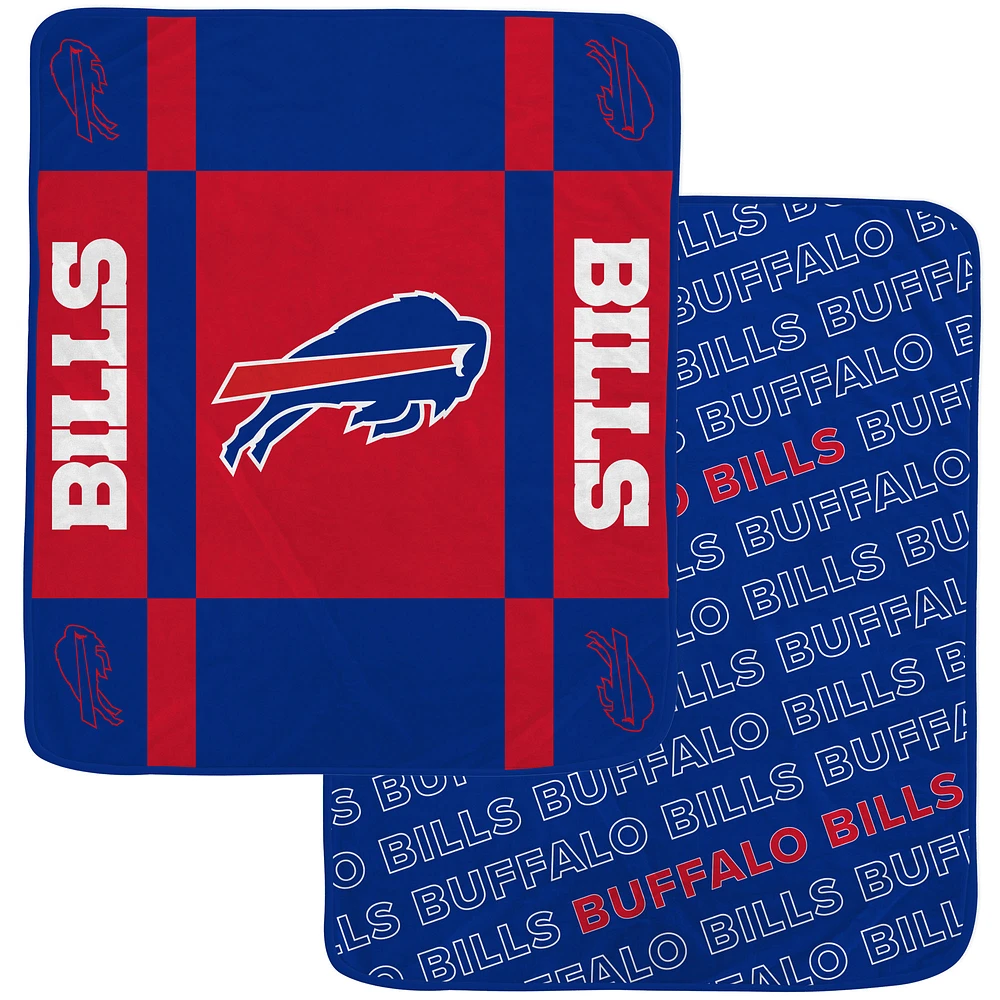 Pegasus  Buffalo Bills 60” x 70” Reverse Block Double-Sided Ultra Cozy Blanket