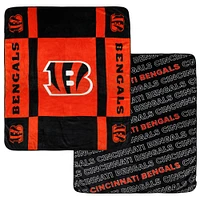 Pegasus  Cincinnati Bengals 60” x 70” Reverse Block Double-Sided Ultra Cozy Blanket